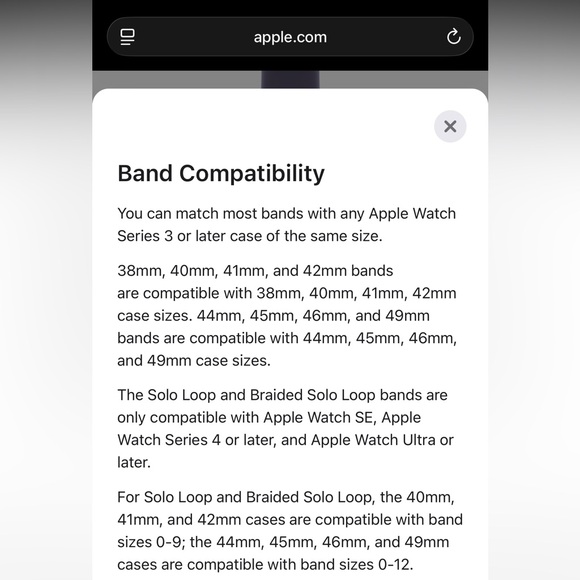 NWT APPLE - 42mm Purple Fog Sport Band - S/M - Picture 8 of 8